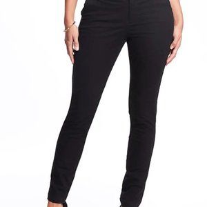 Old Navy Mid-Rise Skinny Everyday Khaki Black 10P